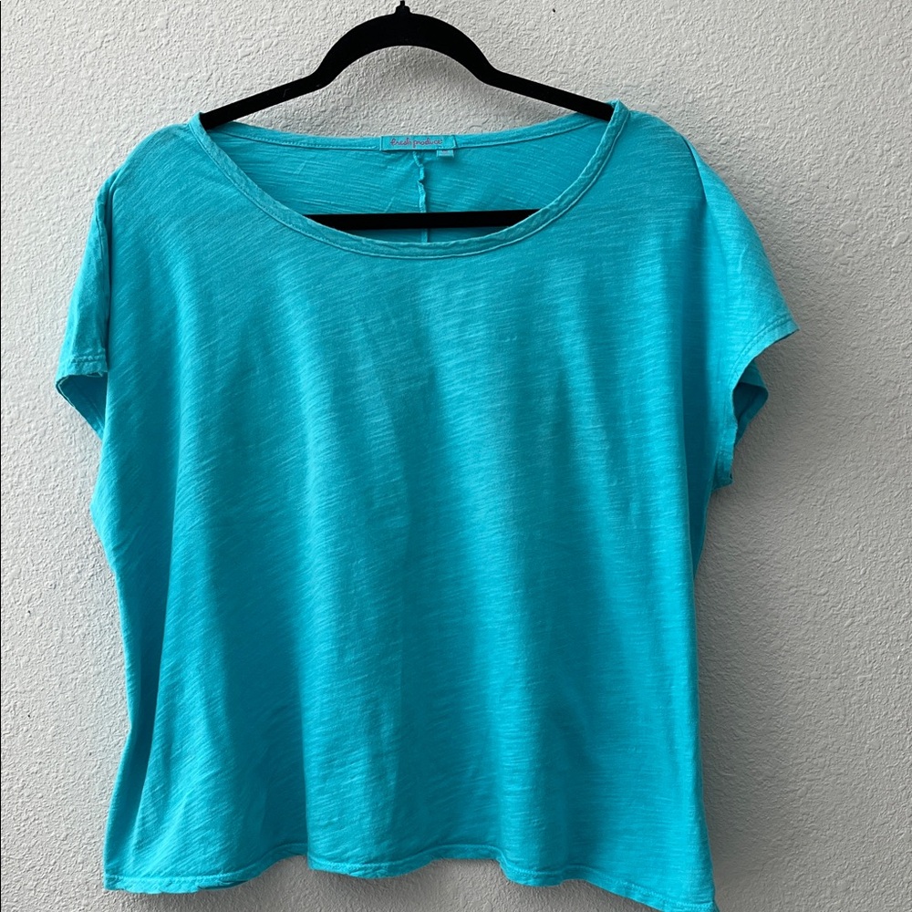 FRESH PRODUCE Turquoise Short Sleeve Tee
Casual relaxed fit
100% Cotton
OS
